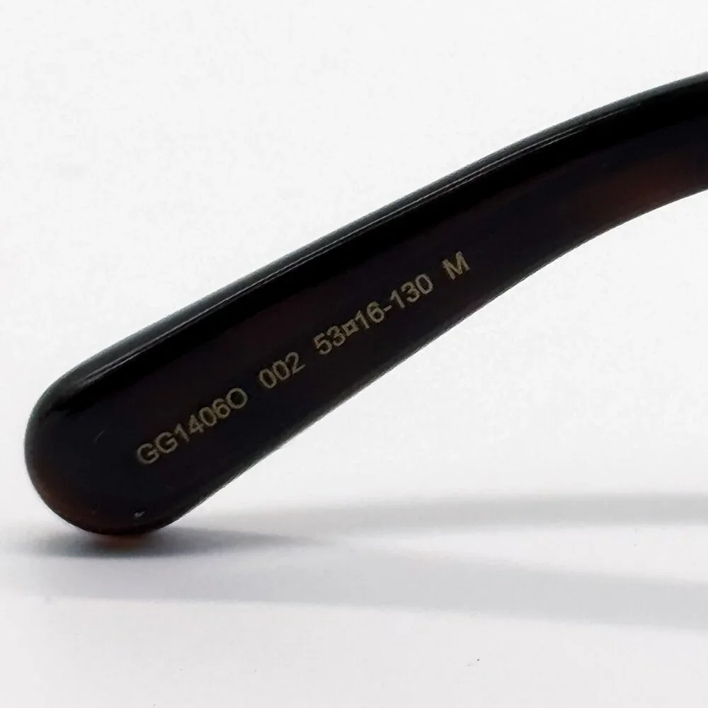 NEW GUCCI GG1406O OO2 EYEGLASSES WOMEN HAVANA RECTANGULAR EYEWEAR GUCCI